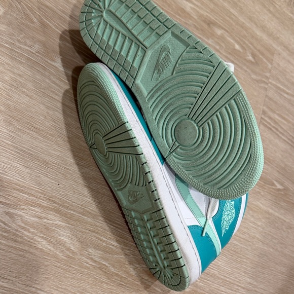 Jordan Teal and White Athletic Shoes - Picture 6 of 12
